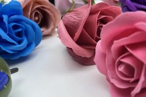 Kwiaty mydlane róże