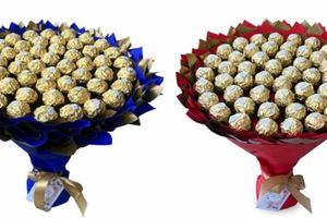 Букет з 50 Ferrero Rocher - унікальний подарунок на 50-річчя фото