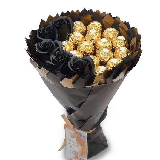 Сладкие букеты с конфетами Ferrero Rocher