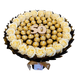 Prezent na 50 Urodziny lub Rocznicę Ślubu, Imeniny, Ślub, Wesele. Słodki bukiet Ferrero Rocher i r&oacute;że mydlane.