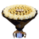 Prezent na 50 Urodziny lub Rocznicę Ślubu, Imeniny, Ślub, Wesele. Słodki bukiet Ferrero Rocher i r&oacute;że mydlane.