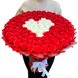 BUKIET 101 CZERWONYCH R&Oacute;Ż MYDLANYCH Z BIAŁYM SERCEM DLA DZIEWCZYNY KOBIETY DUŻY MEGA PREZENT NA URODZINY ROCZNICĘ ŚLUBU PREMIUM Z DOSTAWĄ FLOWER BOX mydlany kwiaty mydlane r&oacute;że