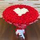 BUKIET 101 CZERWONYCH R&Oacute;Ż MYDLANYCH Z BIAŁYM SERCEM DLA DZIEWCZYNY KOBIETY DUŻY MEGA PREZENT NA URODZINY ROCZNICĘ ŚLUBU PREMIUM Z DOSTAWĄ FLOWER BOX mydlany kwiaty mydlane r&oacute;że