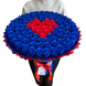 BUKIET 101 GRANATOWYCH R&Oacute;Ż MYDLANYCH Z CZERWONYM SERCEM DLA DZIEWCZYNY KOBIETY DUŻY MEGA PREZENT NA URODZINY ROCZNICĘ ŚLUBU PREMIUM Z DOSTAWĄ FLOWER BOX mydlany kwiaty mydlane r&oacute;że