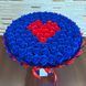 BUKIET 101 GRANATOWYCH R&Oacute;Ż MYDLANYCH Z CZERWONYM SERCEM DLA DZIEWCZYNY KOBIETY DUŻY MEGA PREZENT NA URODZINY ROCZNICĘ ŚLUBU PREMIUM Z DOSTAWĄ FLOWER BOX mydlany kwiaty mydlane r&oacute;że