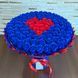 BUKIET 101 GRANATOWYCH R&Oacute;Ż MYDLANYCH Z CZERWONYM SERCEM DLA DZIEWCZYNY KOBIETY DUŻY MEGA PREZENT NA URODZINY ROCZNICĘ ŚLUBU PREMIUM Z DOSTAWĄ FLOWER BOX mydlany kwiaty mydlane r&oacute;że