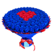 BUKIET 101 GRANATOWYCH R&Oacute;Ż MYDLANYCH Z CZERWONYM SERCEM DLA DZIEWCZYNY KOBIETY DUŻY MEGA PREZENT NA URODZINY ROCZNICĘ ŚLUBU PREMIUM Z DOSTAWĄ FLOWER BOX mydlany kwiaty mydlane r&oacute;że