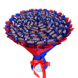 BUKIET SNICKERS (średnica 30 cm) PREZENT NA MIKOŁAJA DLA DZIECI SŁODKI PREZENTY NA MIKOŁAJKI DLA DZIECKA