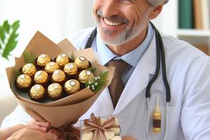 Особенный подарок: букет сладостей для вашего доктора или врача фото