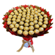 Подарок на 60-летие сладкий букет из конфет Ferrero Rocher (60 конфет) bgs054 (60 szt / f30) czerwony i złoty фото 4