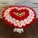 Prezent na 40 50 55 65 Urodziny DUŻY MEGA BUKIET dla kobiety mamy w kształcie serca z cukierkami Raffaello i Ferrero Rocher (rozmiar serca 45 cm * 38 cm)