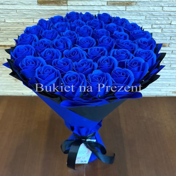 Prezent na 40 Urodziny. Bukiet mydlany kwiaty mydlane r&oacute;że 40 szt.