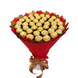 Подарок на 40-летие сладкий букет из конфет Ferrero Rocher (40 конфет) bgs053 (F25 h25 / 40szt) czerwony i złoty фото 4