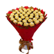 Подарок на 40-летие сладкий букет из конфет Ferrero Rocher (40 конфет) bgs053 (F25 h25 / 40szt) czerwony i złoty фото 6