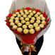 Подарок на 40-летие сладкий букет из конфет Ferrero Rocher (40 конфет) bgs053 (F25 h25 / 40szt) czerwony i złoty фото 8