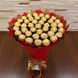 Подарок на 40-летие сладкий букет из конфет Ferrero Rocher (40 конфет) bgs053 (F25 h25 / 40szt) czerwony i złoty фото 3