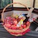 Kosz z owocami, winem, serami, wędlinami, kabanosami, winogronami, jabłkami, gruszkami (bez koszt&oacute;w alkoholu)