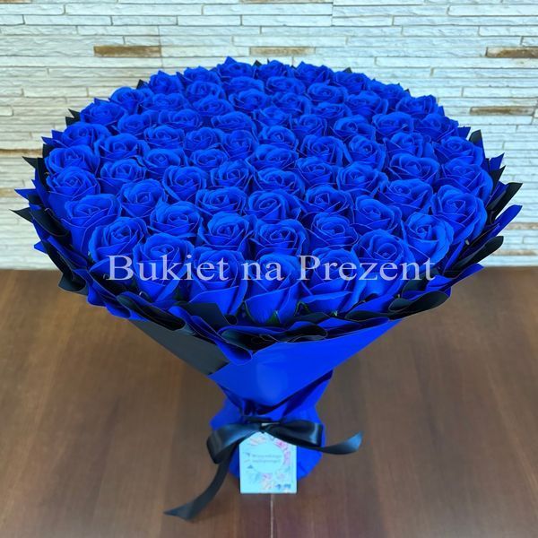 Prezent na 70 Urodziny. DUŻY MEGA BUKIET mydlany kwiaty mydlane r&oacute;że 70 szt. Imeniny, Ślub