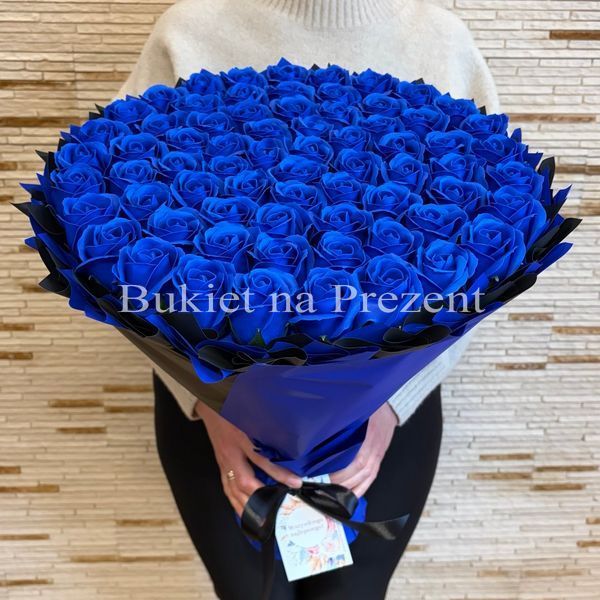 Prezent na 70 Urodziny. DUŻY MEGA BUKIET mydlany kwiaty mydlane r&oacute;że 70 szt. Imeniny, Ślub