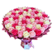 BUKIET 101 R&Oacute;Ż MYDLANYCH R&Oacute;ŻOWY MIX DLA DZIEWCZYNY KOBIETY DUŻY MEGA PREZENT NA URODZINY ROCZNICĘ ŚLUBU PREMIUM Z DOSTAWĄ FLOWER BOX mydlany kwiaty mydlane r&oacute;że