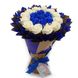 Bukiet mydlany niebieski i złoty kwiaty mydlane róże (18 szt) Prezent na 18 urodziny