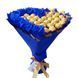 Сладкий букет в форме сердца красно-золотой с конфетами Ferrero Rocher 30 шт и мыльных роз 10шт. Подарок на 40 30 10 лет bgs044 granatowy i złoty serce фото 2