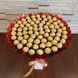 Подарок на 75-летие сладкий букет из конфет Ferrero Rocher (75 конфет) bgs041 (75 szt / f33) czerwony i złoty фото 5