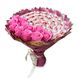 Słodki jadalny bukiet różowy z cukierkami Raffaello i 11 mydlanych róż (średnica 30 cm)