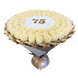 Подарунок на 75 років. Букет із мильних троянд 75 шт. bg075 (75 szt / f48) beżowy фото 4
