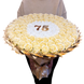 Подарунок на 75 років. Букет із мильних троянд 75 шт. bg075 (75 szt / f48) beżowy фото 8