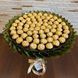 Подарок на 70-летие сладкий букет из конфет Ferrero Rocher (70 конфет) bgs047 zielony i złoty F33 70ferr  фото 4