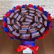 Солодкий їстівний букет із цукерками Snickers (Снікерс) (діаметр 20 см) snickers f19 фото 5
