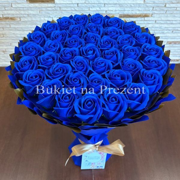 Prezent na 40 Urodziny. Bukiet mydlany kwiaty mydlane r&oacute;że 40 szt.