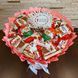 Сладкий букет розовый на день рождения со сладостями Kinder (диаметр 30 см) bgs019 r&oacute;żowy 34 фото 5