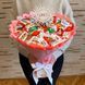 Сладкий букет розовый на день рождения со сладостями Kinder (диаметр 30 см) bgs019 r&oacute;żowy 34 фото 2
